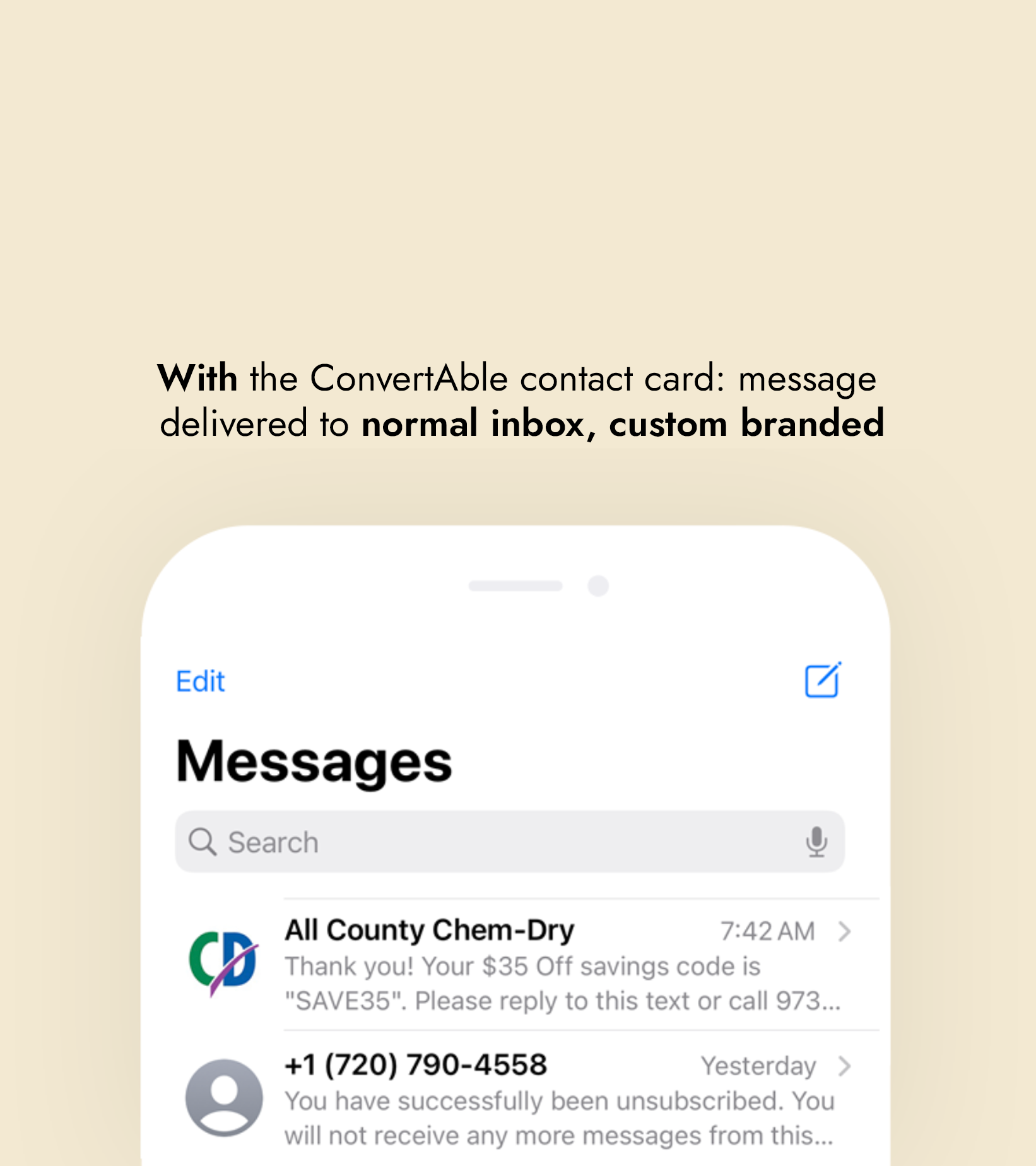 With ConvertAble Contact Card