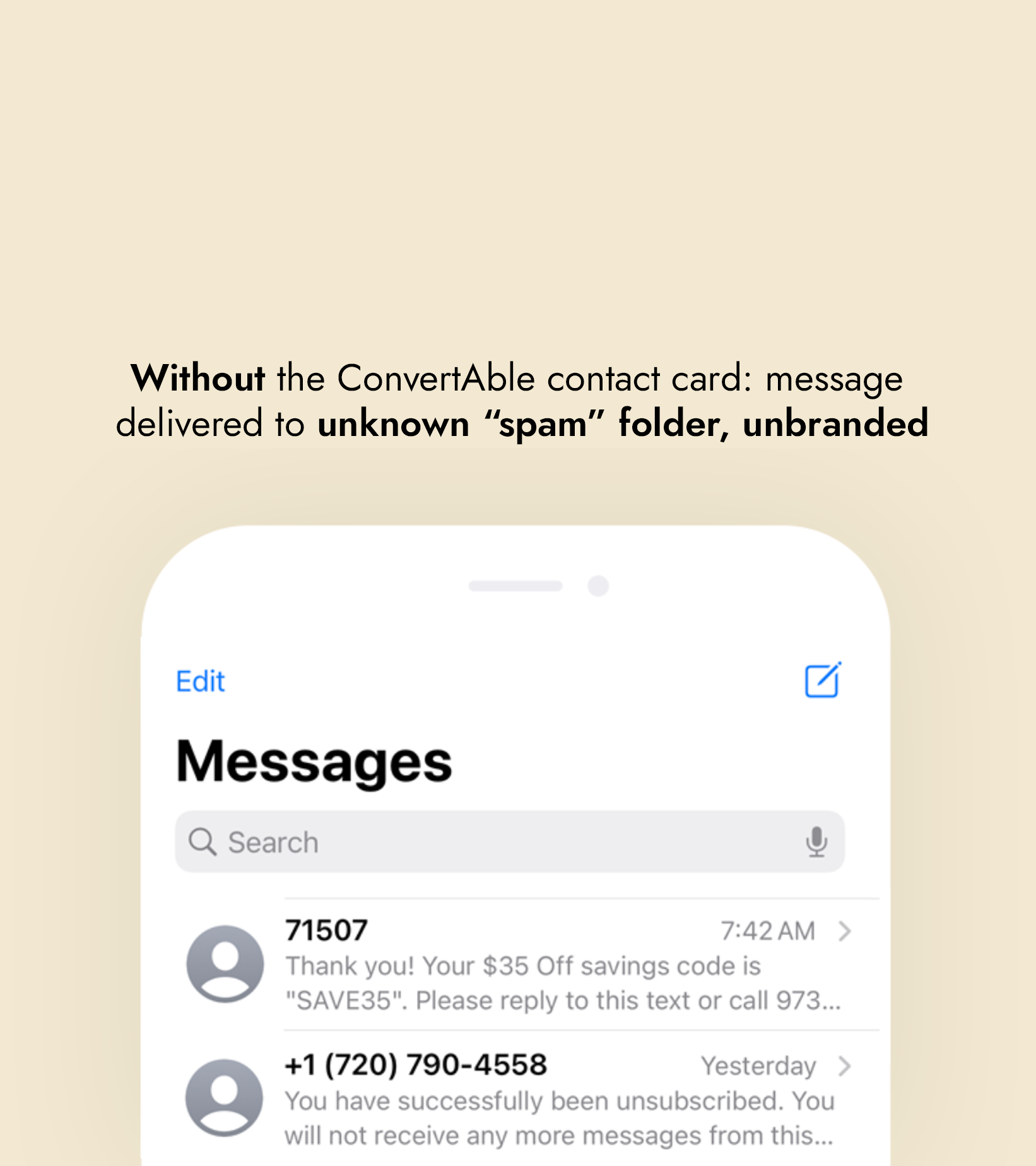 Without ConvertAble Contact Card
